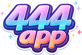 444 app নিয়ন লোগো